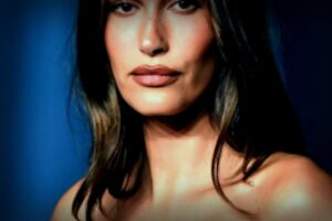 Hailey Bieber Rocks a Saint Laurent Leather Look Straight from the Paris Runway