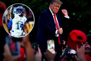 Amon-Ra St. Brown’s Touchdown Dance Mimics Trump and Goes Viral