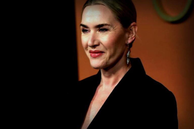 Kate Winslet’s Stylish Twist: Unbuttoned Rohe Blazer Reveals Bodysuit for Grazia